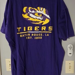 Mens Fanatics Lsu Tigers Football Tshirt Size 2XL